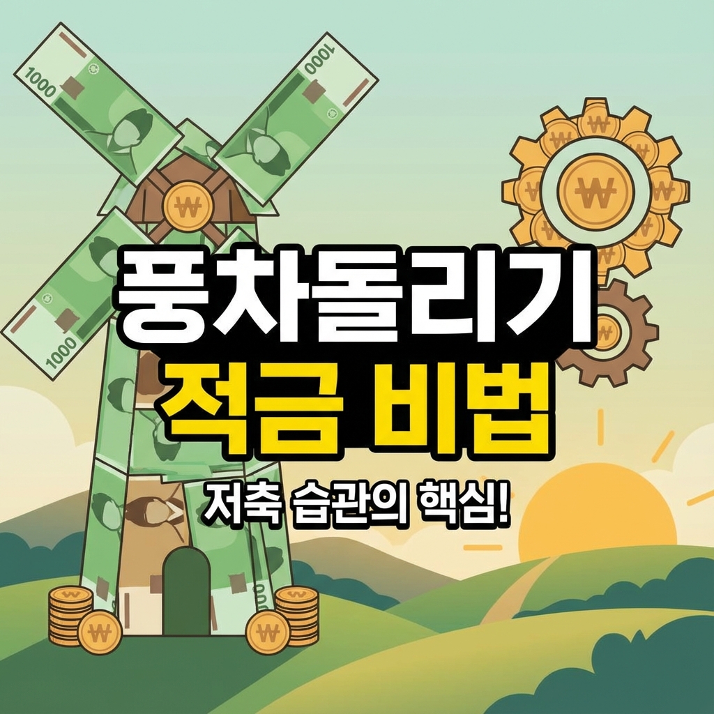 💸 풍차돌리기 적금이란? 장단점과 효과적인 활용법