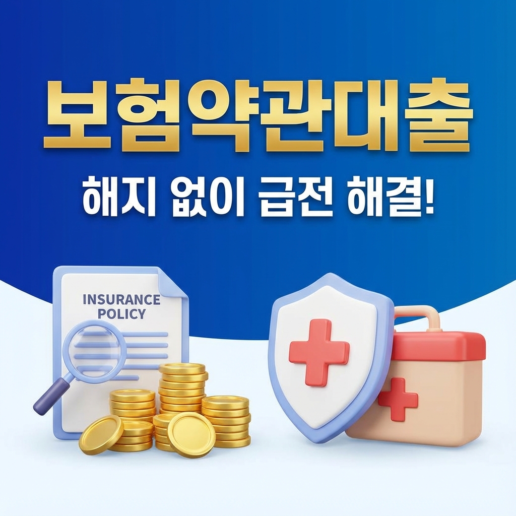 🚑 보험약관대출: 해지 없이 급한 돈 마련하는 법 (신용점수 지키는 꿀팁)